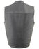 Image #2 - Milwaukee Leather Men's Old Glory Laced Arm Hole Concealed Carry Leather Vest - 7X, Black, hi-res