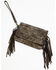 Image #2 - Idyllwind Women's Briley Oversized Metallic Fringe Clutch, Chocolate, hi-res