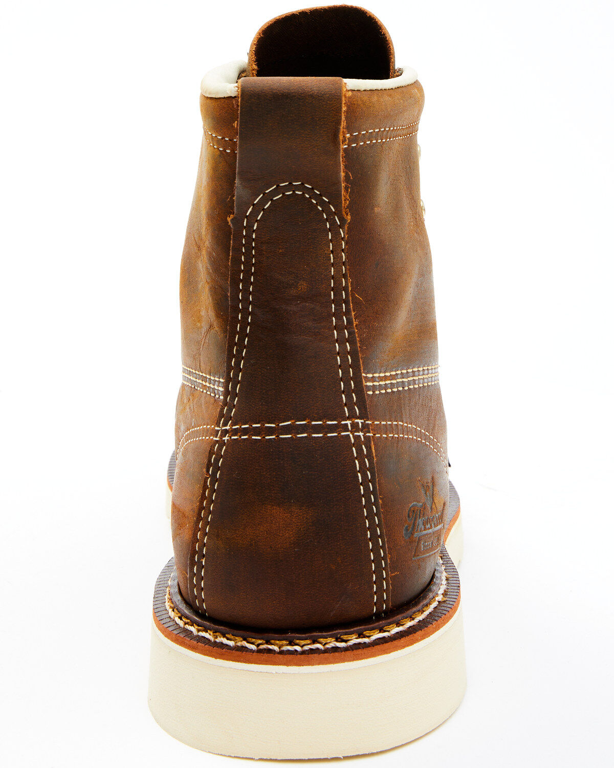 Image #5 - Thorogood Men's 6" American Heritage MAXWear USA Wedge Sole Work Boots - Soft Toe, Brown, hi-res