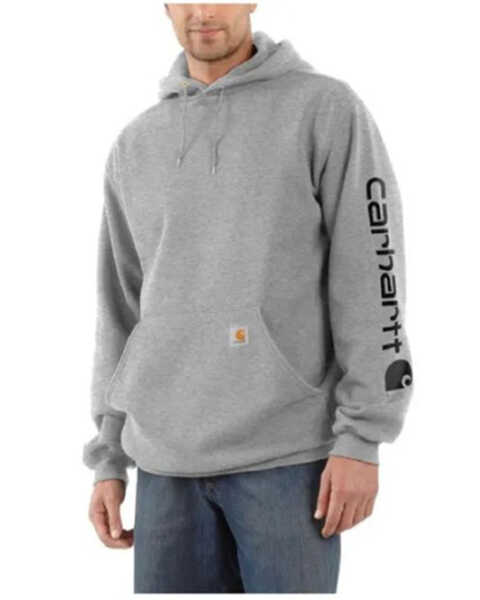 Carhartt Men's Loose Fit Midweight Logo Sleeve Graphic Hooded ...