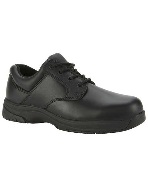 Rocky Men's Slip Stop Oxford Duty Shoes, Black, hi-res