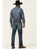 Image #4 - Wrangler Retro Men's Mauney Dark Wash Stretch Slim Straight Jeans, Blue, hi-res