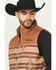 Image #2 - Ariat Men's Crius Southwestern Print Concealed Carry Insulated Vest, Khaki, hi-res