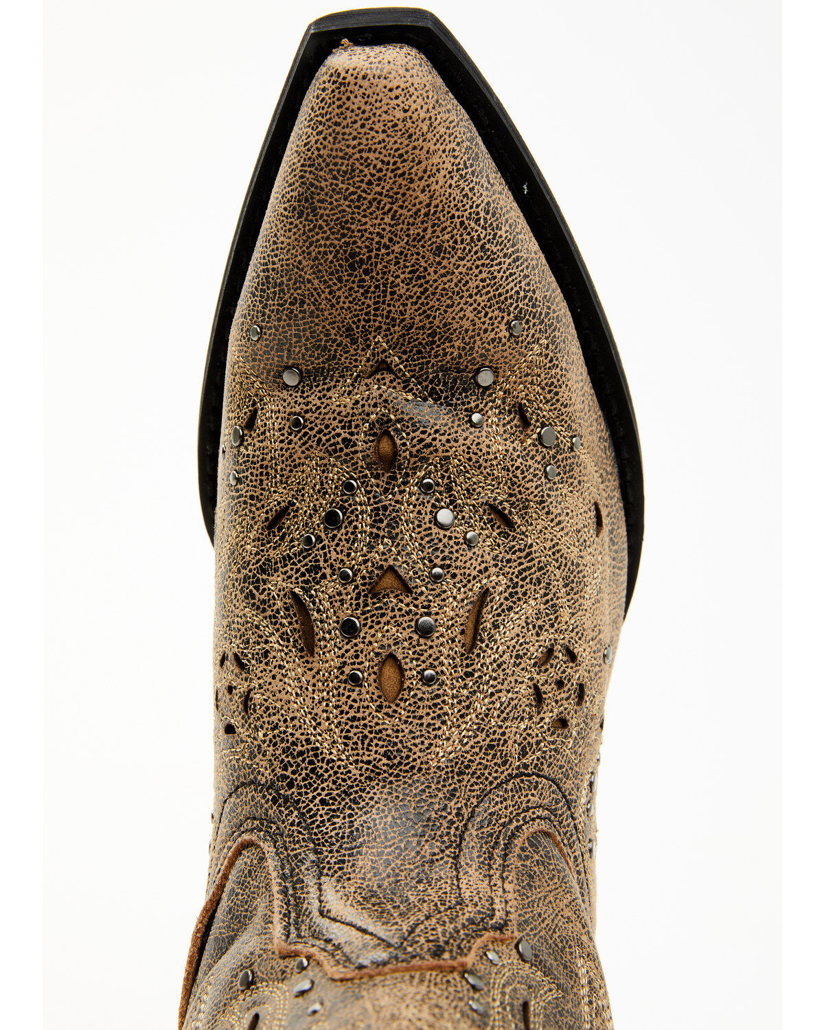 Image #7 - Laredo Women's Scandalous Studded Western Boots, Brown, hi-res