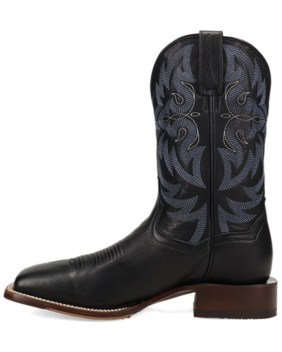 Image #3 - Dan Post Men's Sonara Western Boots - Broad Square Toe, Black, hi-res