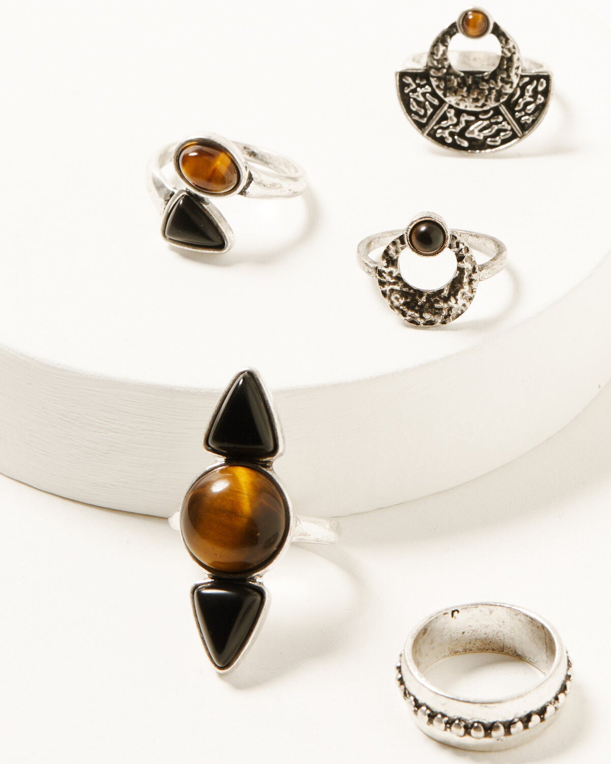 Shyanne Women's Mystic Valley Ring Set - 5 Piece, Silver, hi-res