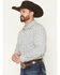 Image #2 - Gibson Trading Co Men's Kick Back Micro Floral Print Long Sleeve Button-Down Stretch Western Shirt - Tall, White, hi-res