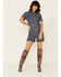 Lee Women's Denim Short Unionall Romper, Blue, hi-res