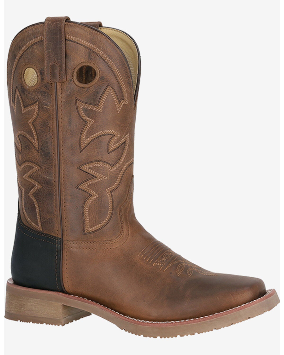 Image #2 - Smoky Mountain Men's Parker Performance Western Boots - Broad Square Toe, Brown, hi-res