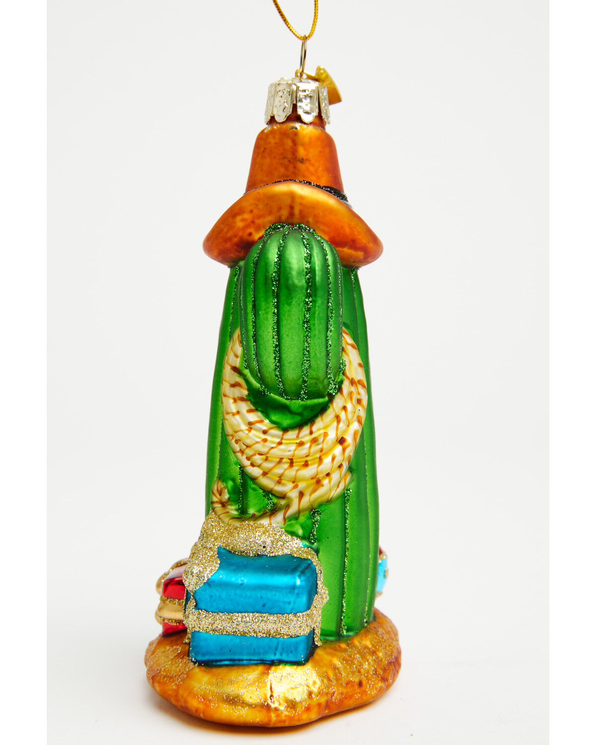 Image #4 - Kurt Adler Noble Gems™ Glass Cowboy Cactus Ornament, Multi, hi-res