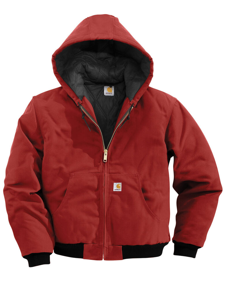 carhartt flannel lined button up jacket