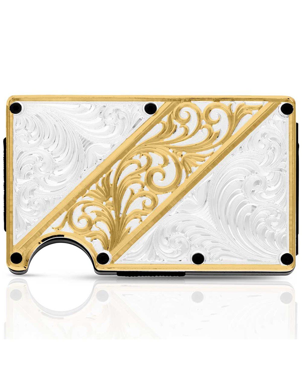 Image #1 - Montana Silversmiths Men's Gold Hour Credit Card and Cash Case, Multi, hi-res
