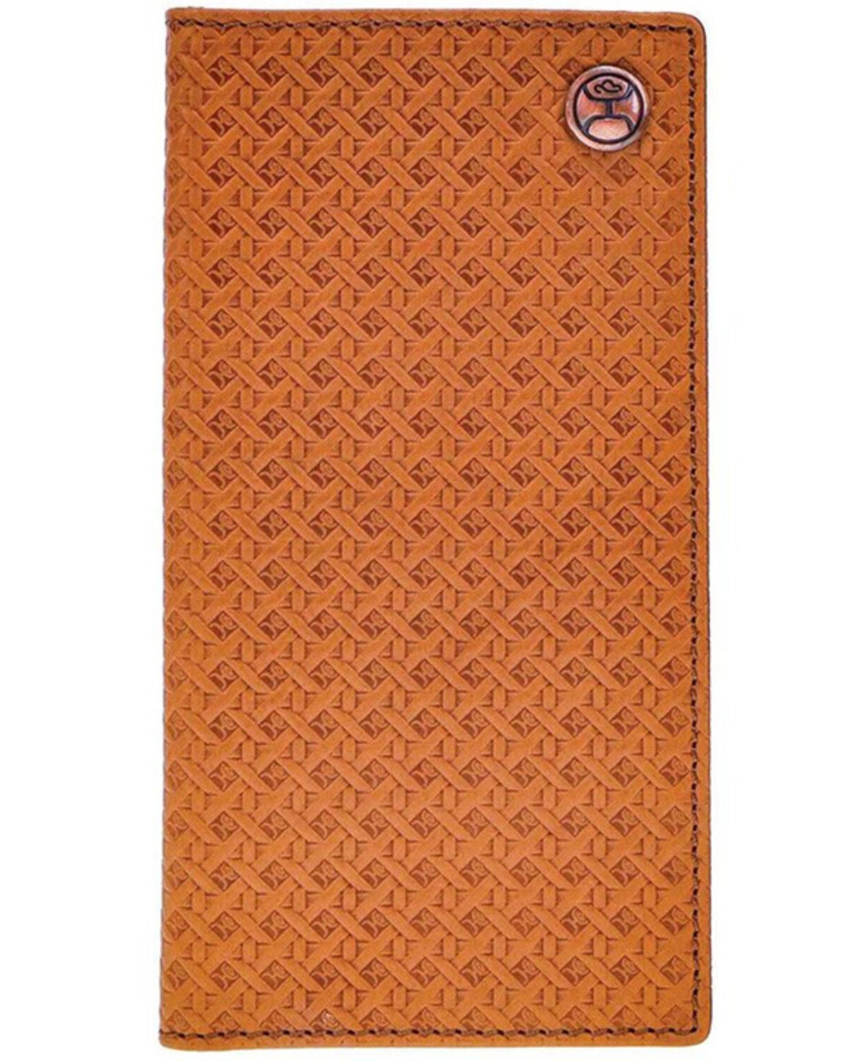Image #1 - Hooey Men's Hands Up Basket Weave Rodeo Wallet, Tan, hi-res