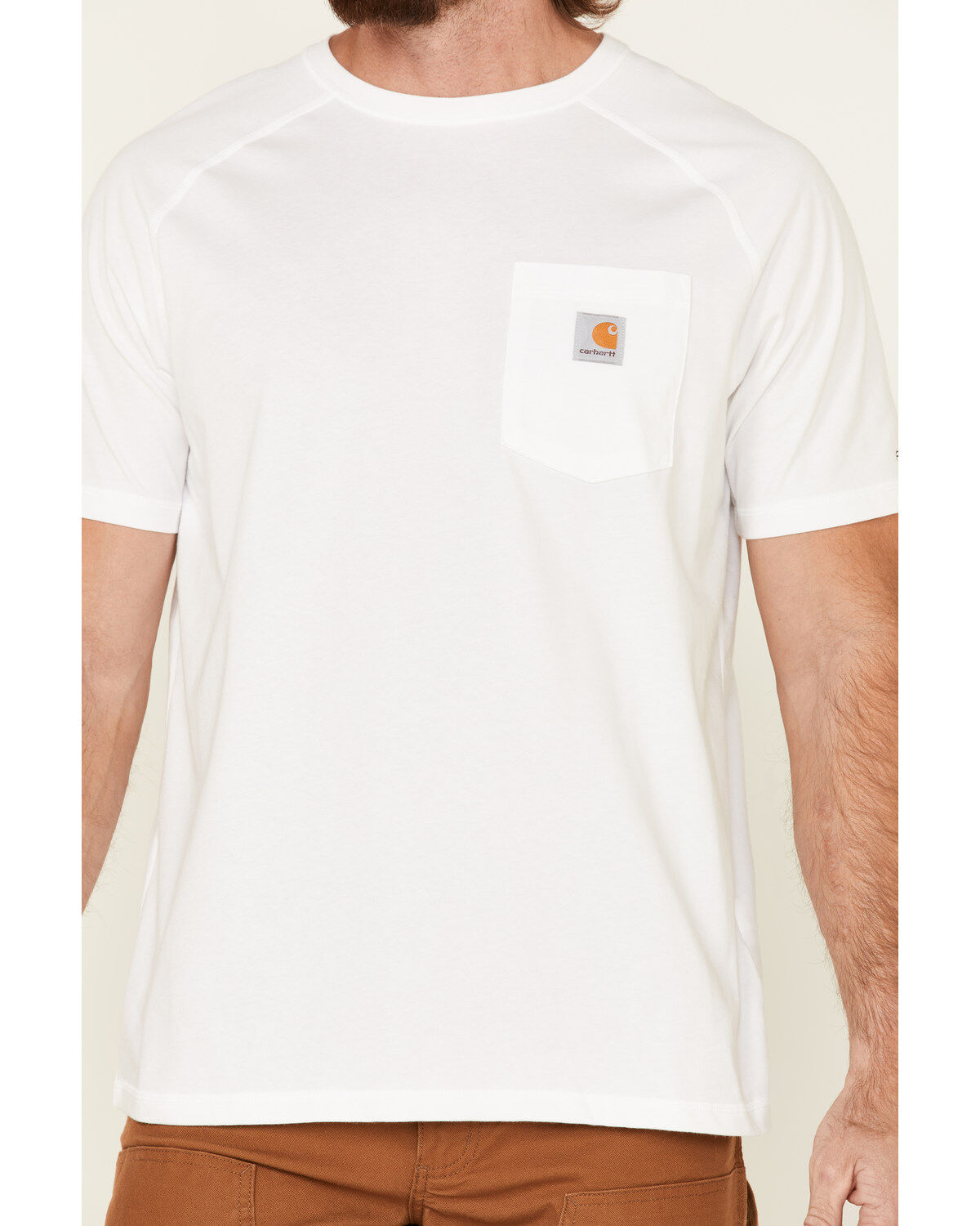 Image #3 - Carhartt Men's White Force Cotton Short Sleeve Work T-Shirt, , hi-res