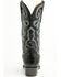 Image #5 - El Dorado Men's Handmade Ostrich Leg Western Boots - Round Toe, Black, hi-res