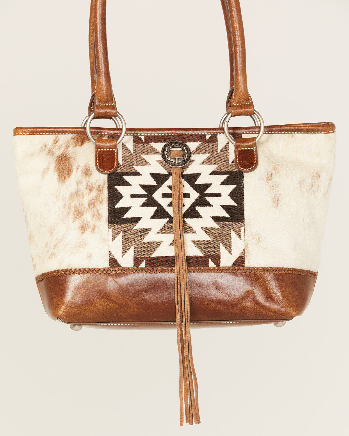 Image #1 - Shyanne Women's Saratoga Hair-on Tote, Brown, hi-res