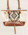 Shyanne Women's Saratoga Hair-on Tote Handbag, Brown, hi-res