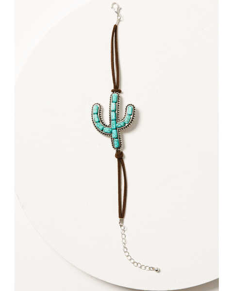 Prime Time Jewelry Women's Cactus Beaded Bracelet Set, Silver, hi-res