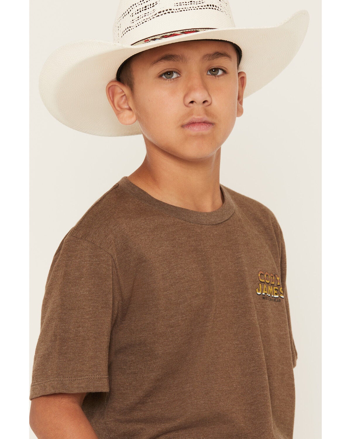 Image #4 - Cody James Boys' Frontier Bison Short Sleeve Graphic T-Shirt, Brown, hi-res