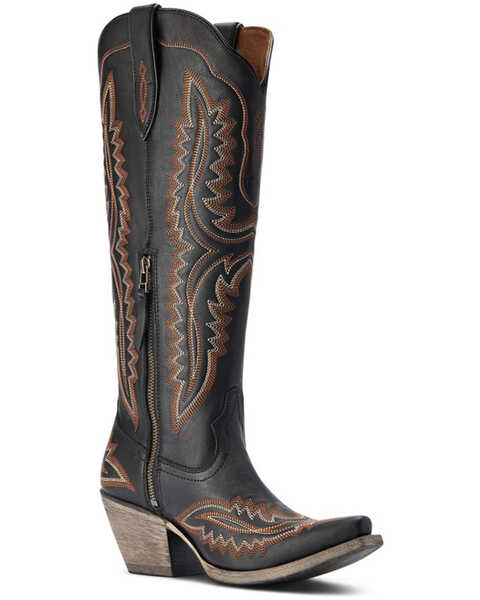 Ariat Women's Casanova Western Fashion Boots - Snip Toe , Black, hi-res