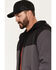 Image #2 - Hawx Men's Hard Face Full Zip Fleece Hooded Sweatshirt, Charcoal, hi-res