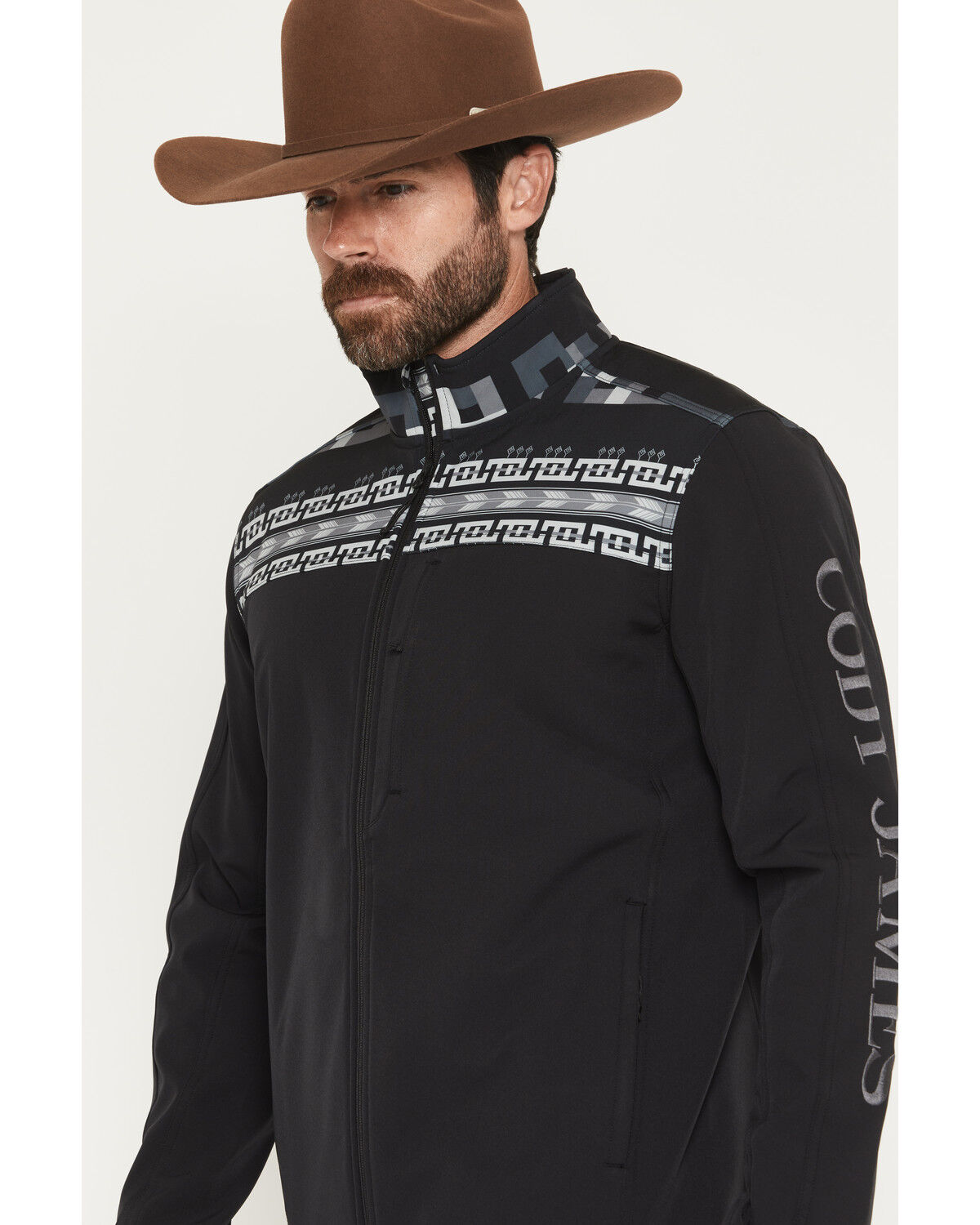 Image #2 - Cody James Men's Chicot Color Block Softshell Jacket, Black, hi-res