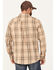 Image #4 - Brothers and Sons Men's Plaid Print Long Sleeve Button Down Western Shirt, Chocolate, hi-res