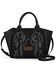 Image #1 - Wrangler Women's Jessie Tooled Concealed Carry Crossbody Bag, Black, hi-res