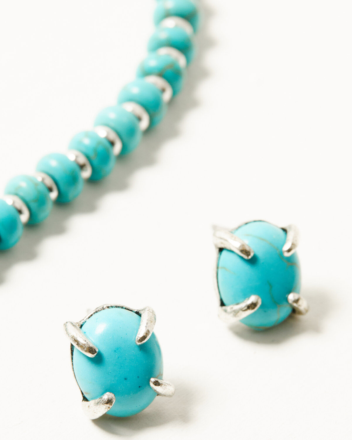 Image #2 - Shyanne Women's Americana Long Horn Pendant Jewelry Set - 2 Piece, Turquoise, hi-res