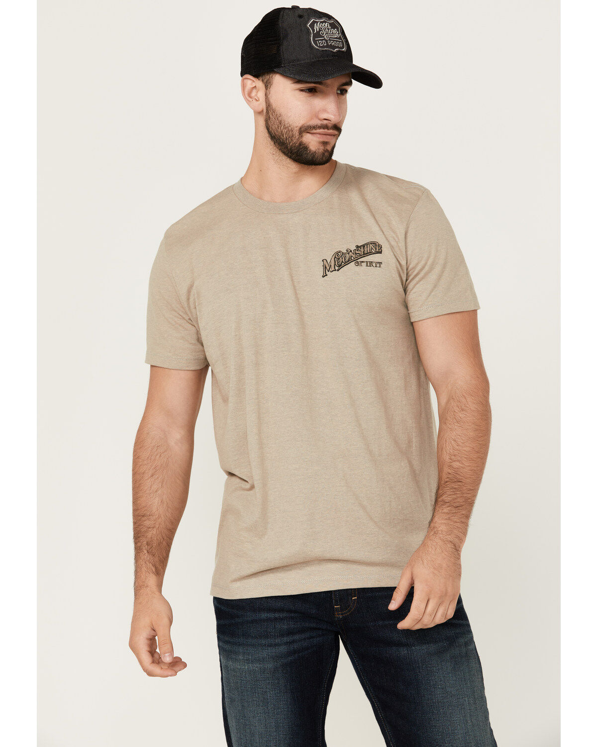 Product Name:  Moonshine Spirit Men's Shots Logo Short Sleeve Graphic T-Shirt