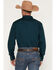 Image #4 - Gibson Trading Co Men's Basic Solid Long Sleeve Pearl Snap Western Shirt - Big, Dark Teal, hi-res
