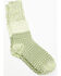 Image #1 - World's Softest Women's Weekend Gallery Textured Crew Socks, Green, hi-res