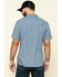 Image #2 - Hawx Men's Skyhawk Indigo Plaid Short Sleeve Work Shirt, , hi-res