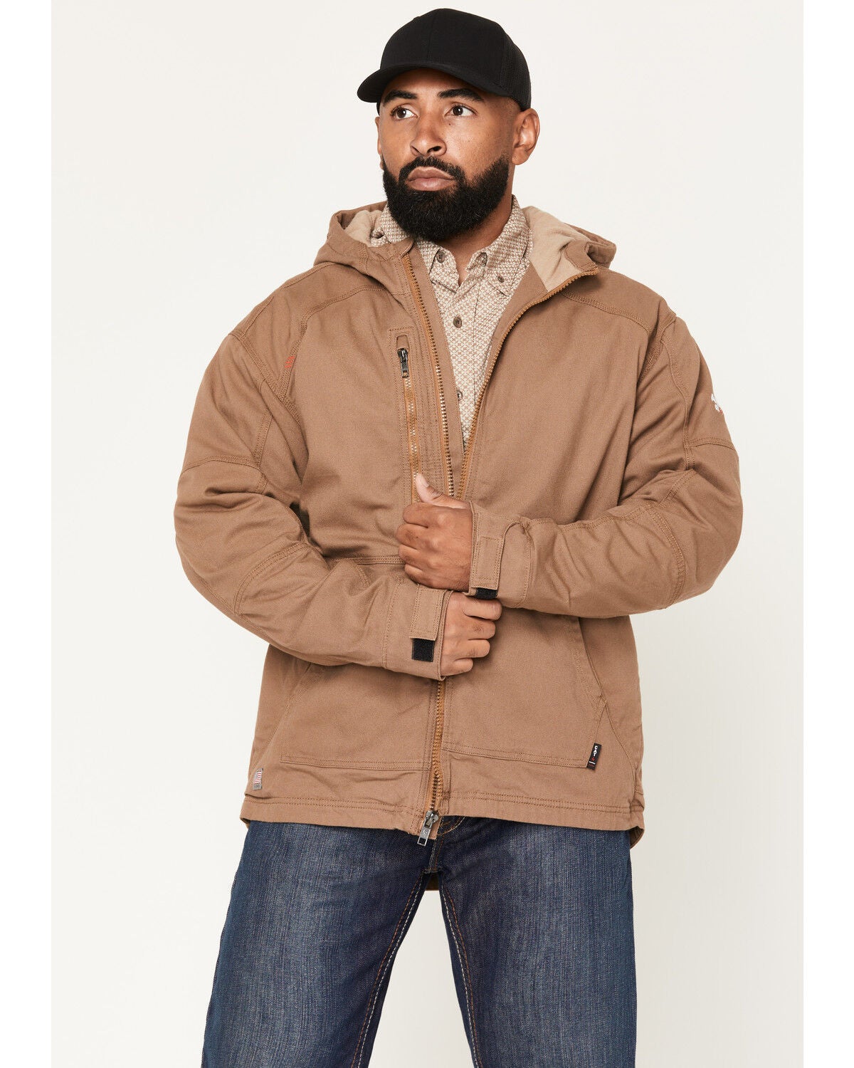 Image #1 - Ariat Men's FR Duralight Cordura&reg; Canvas Jacket, Beige, hi-res
