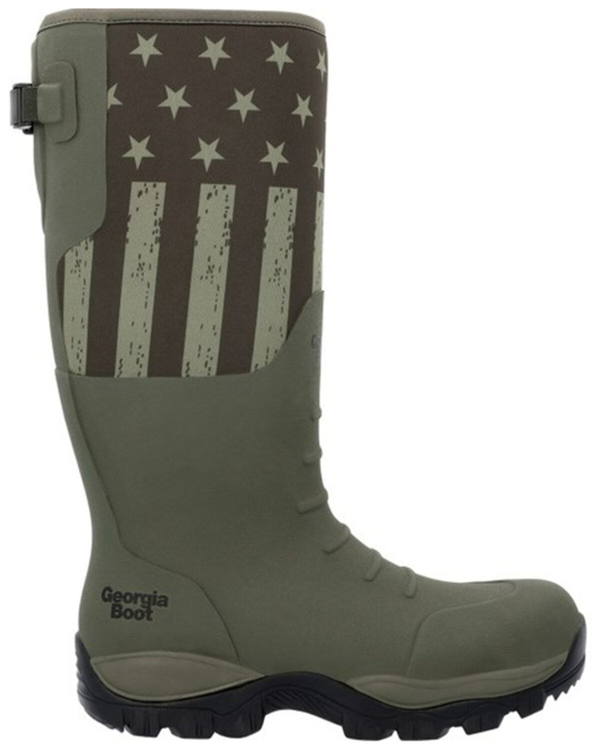 Image #2 - Georgia Boot Men's GBR Patriotic Rubber Pull On Work Boots - Soft Toe, Dark Green, hi-res
