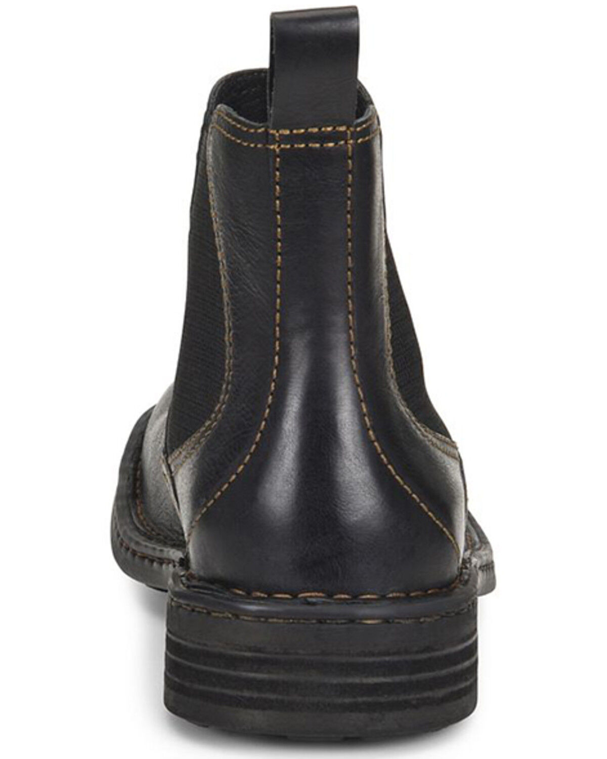 Image #5 - Born Men's Hemlock Chelsea Boots - Broad Square Toe, Black, hi-res