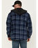 Image #4 - Hawx Men's Hooded Printed Polar Fleece Jacket, Navy, hi-res