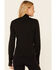 Image #4 - Shyanne Women's 1/2 Zip Logo Sleeve Relaxed Pullover, Black, hi-res