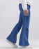 Image #6 - Wrangler&reg; X Barbie&trade; Girls' Medium Wash Mid Rise Pink Patch Stretch Flare Jeans, Medium Wash, hi-res