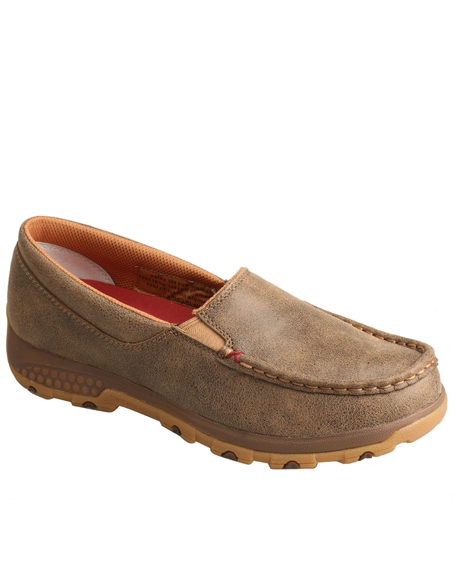 Image #1 - Twisted X Women's Slip-On Driving Mocs, Brown, hi-res