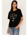 Image #1 - Shyanne Women's Just Add Whiskey Graphic Short Sleeve Tee, Black, hi-res