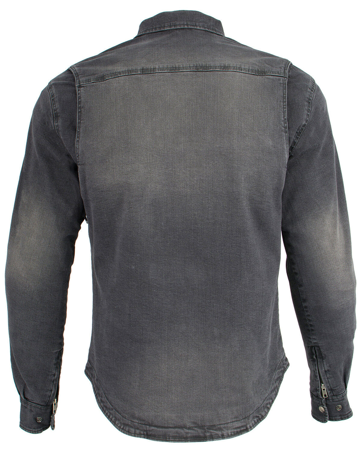 Image #3 - Milwaukee Performance Men's Denim Biker Shirt - Big & Tall, Black, hi-res