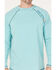 Cody James Men's FR Solid Long Sleeve Raglan Work T-Shirt , Teal, hi-res