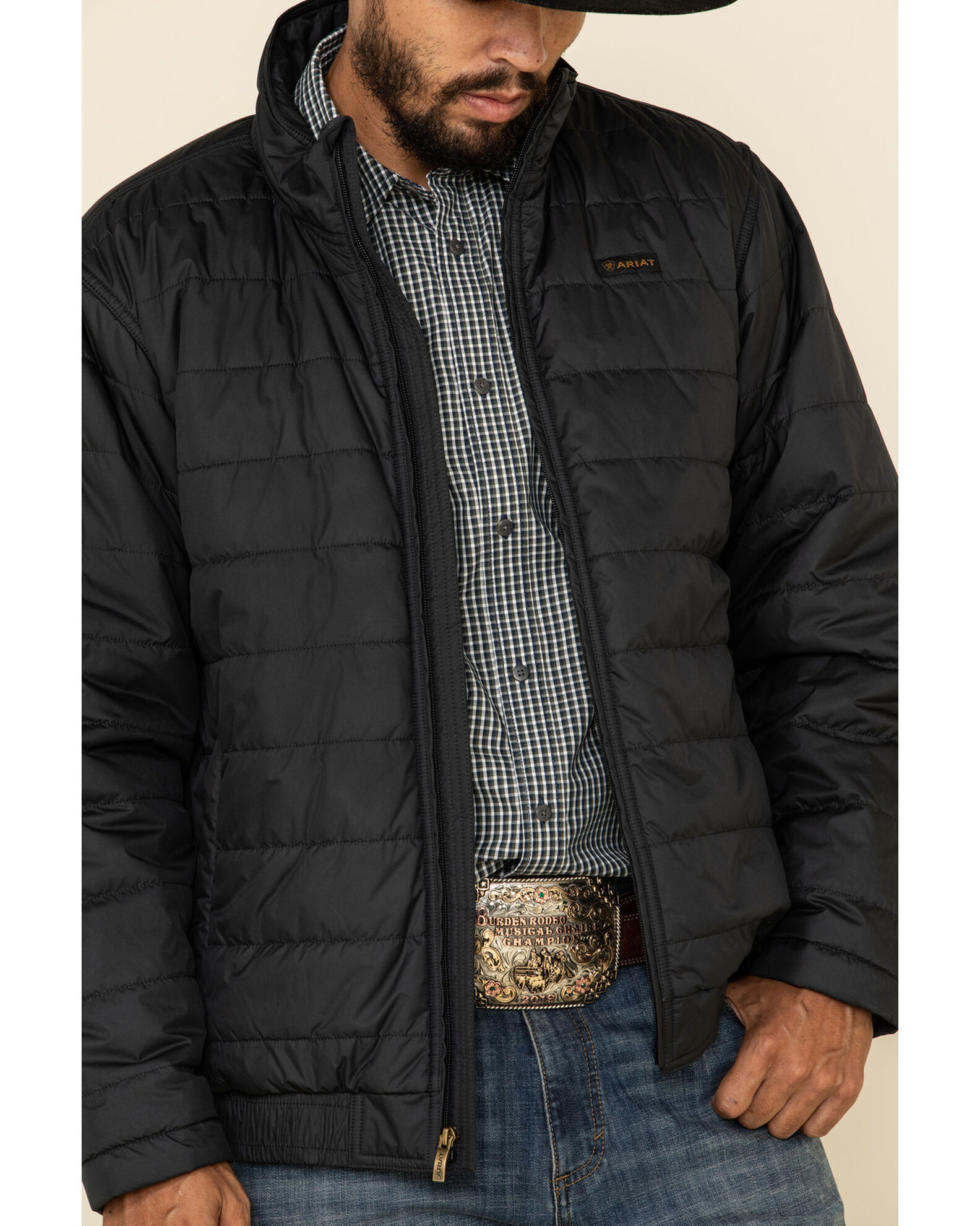 Ariat Men s Black Mosier Quilted Concealed Carry Jacket Boot Barn