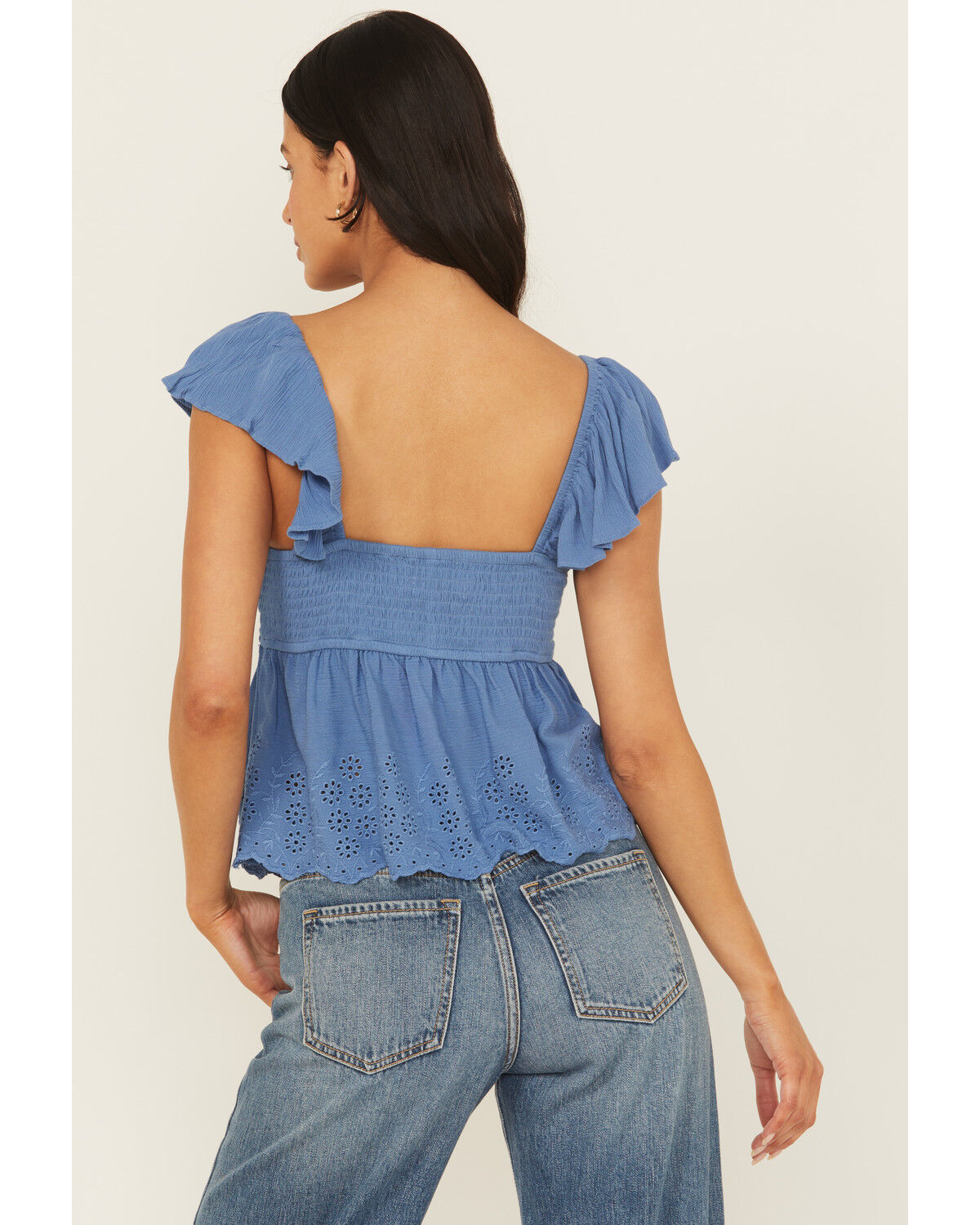 Cleo + Wolf Women's Elizabeth Peplum Top