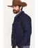 Image #2 - Zach Top X Kimes Ranch Men's Faux Wool Lined Denim Trucker Jacket, Indigo, hi-res