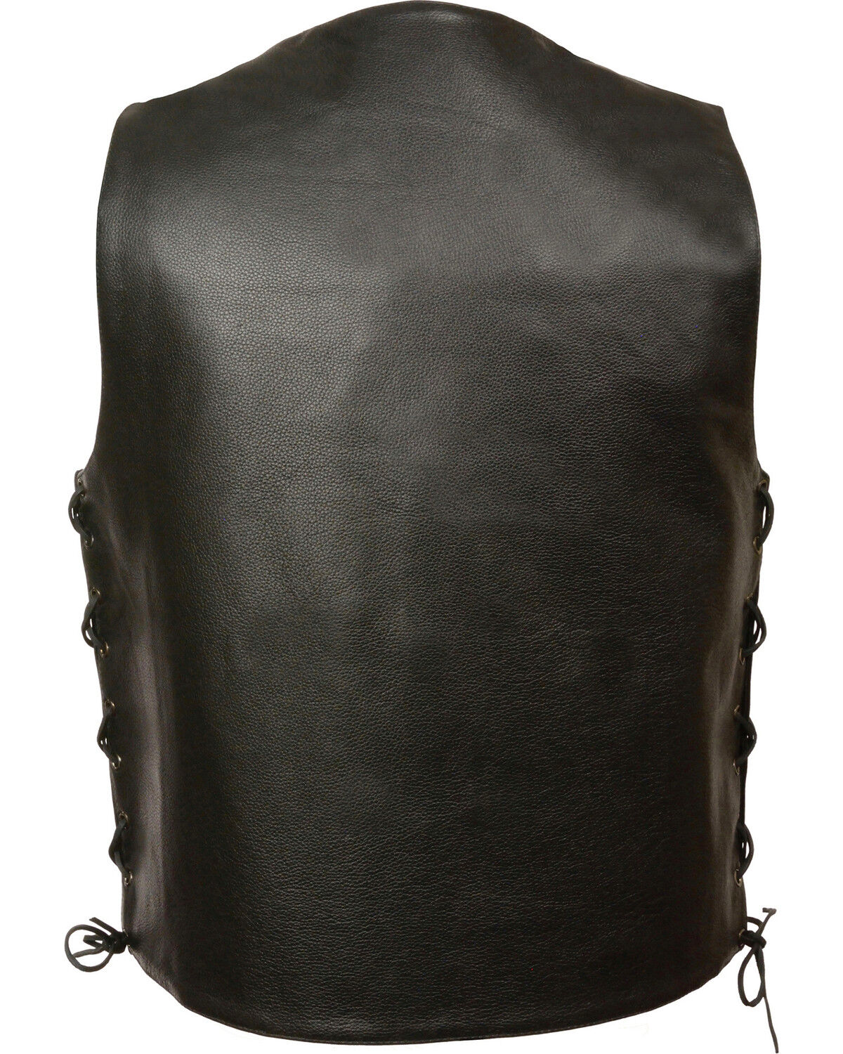 Image #2 - Milwaukee Leather Men's Side Lace Vest - Big 3X, Black, hi-res