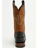 Image #5 - Tanner Mark Men's Caiman Print Western Boots - Round Toe, Black, hi-res