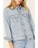 Levi's Women's Medium Wash Ex Boyfriend Denim Trucker Jacket, Blue, hi-res