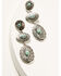Image #1 - Shyanne Women's Antique Silver Concho Drop Earrings, Silver, hi-res